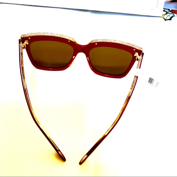 💯Authentic- ETRO Red Frame with Gold Embossed - Picture 4 of 12